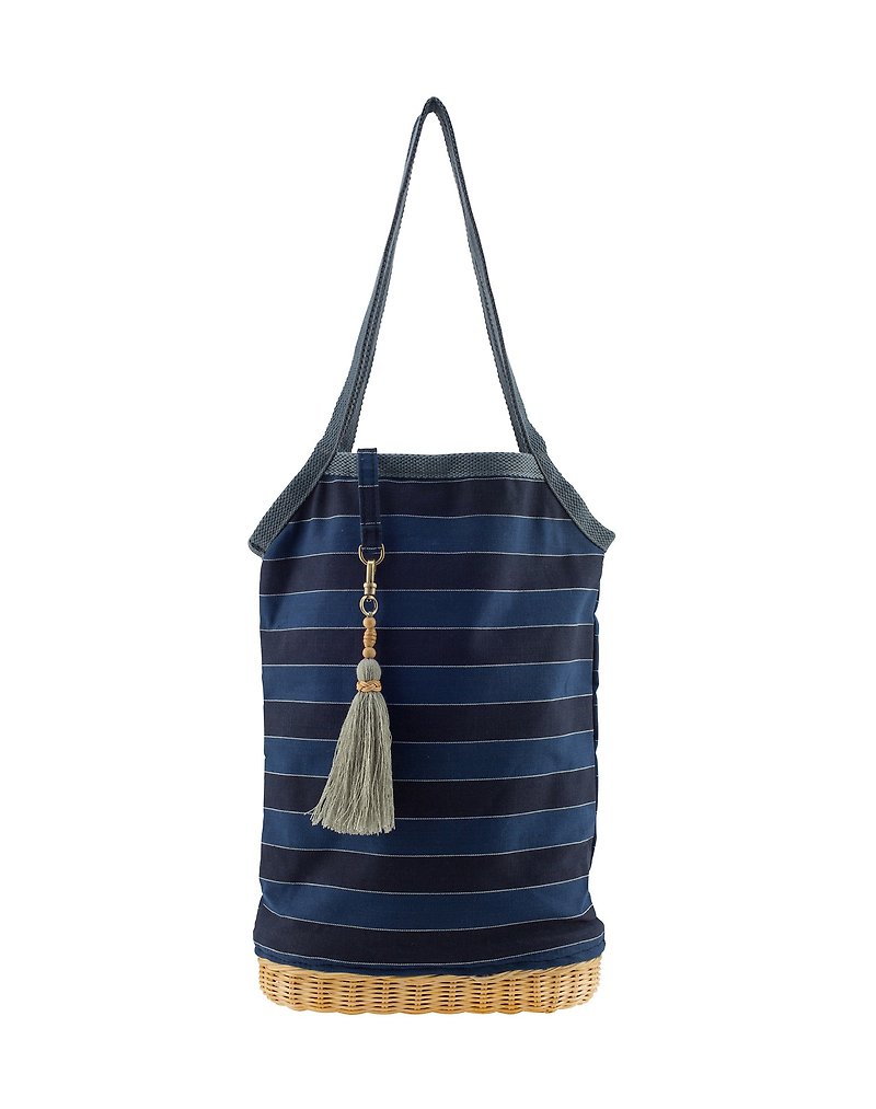 Cotton & Hemp Handbags & Totes Blue - NAVY STRIPED CAMI TOTE