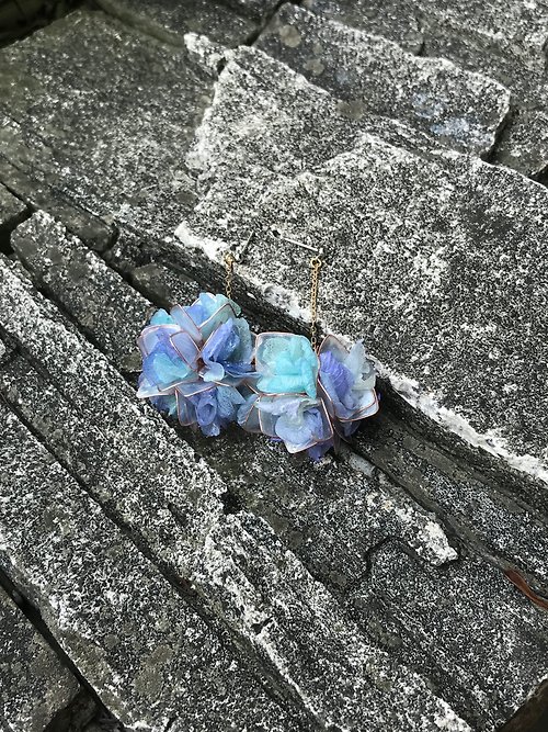 Pigtail 紫陽花球-藍紫色
