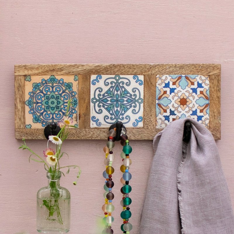 【Pre-order】Bohemian Tile Hook - ตกแต่งผนัง - ไม้ หลากหลายสี