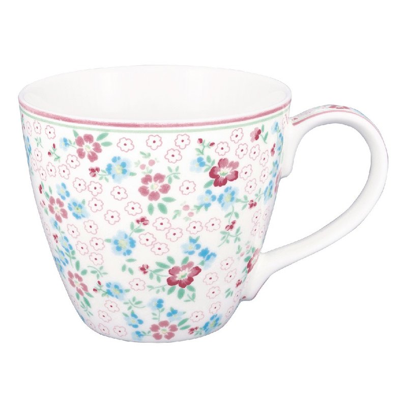 【新品】丹麥GreenGate Allyna white 馬克杯 - 咖啡杯/馬克杯 - 陶 多色