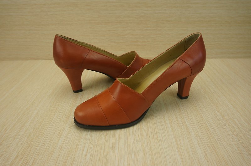 The results of shoe Square, hand, high heels - รองเท้าส้นสูง - หนังแท้ หลากหลายสี