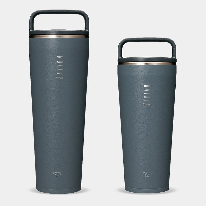 [Laser Engraving] 720 / 890ml Zojirushi tumbler small heart with customized text 006 - Vacuum Flasks - Stainless Steel Gray