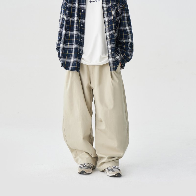 TopBasics 純棉彎刀褲 - 男長褲/休閒褲 - 棉．麻 咖啡色