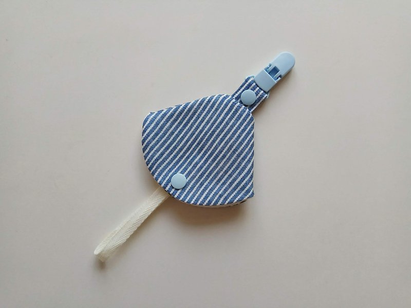Blue line two-in-one nipple clip nipple boot + pacifier clip dual function 1 into the pacifier - Baby Gift Sets - Cotton & Hemp Blue