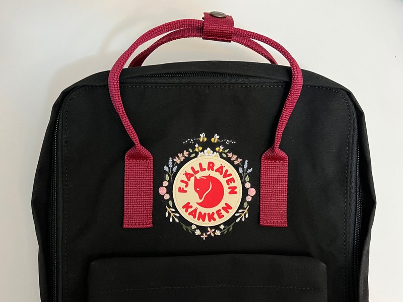 [Kanken Backpack Embroidery] Pattern design and embroidery price does not include Kanken backpack - กระเป๋าเป้สะพายหลัง - งานปัก 