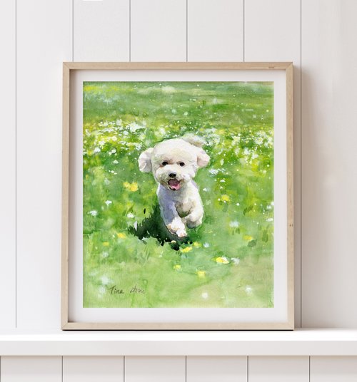 動物画、ペット画(本格水彩画) 動物画、ペット画(本格水彩画)