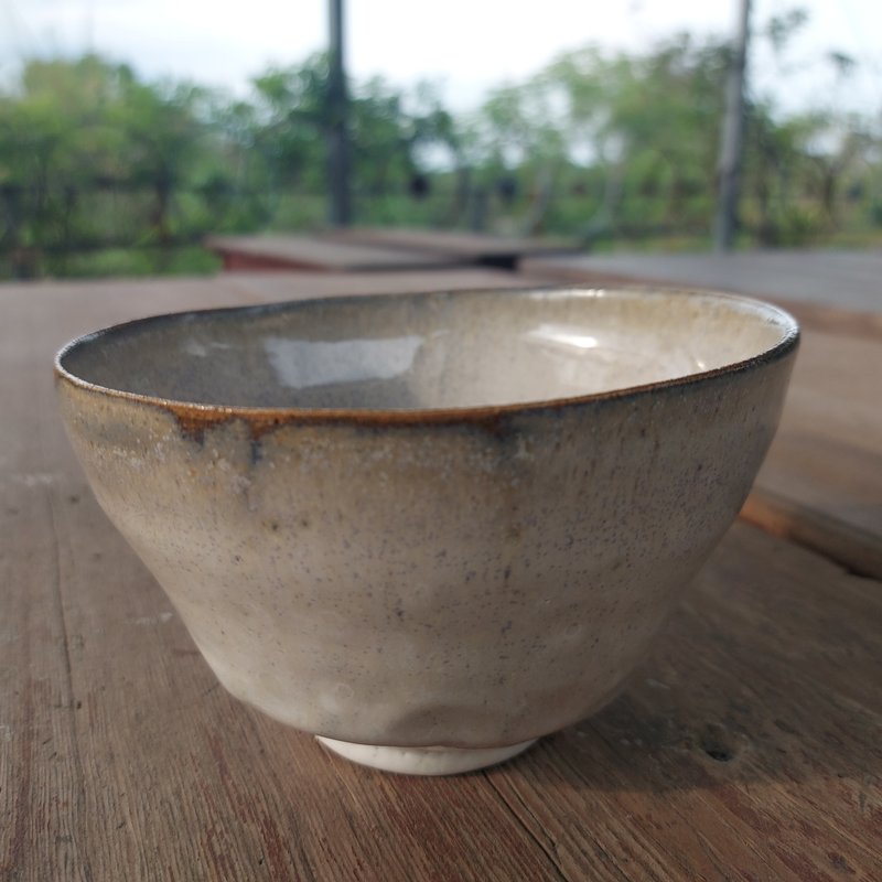 Mottled imitation pattern-off-white medium-sized porcelain bowl - Bowls - Pottery White