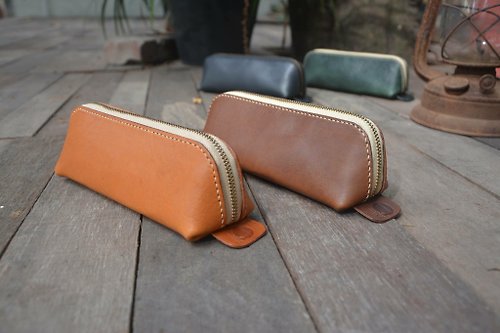 Q.Leather handmade 簡約筆袋/手作/真皮/質感/文青/設計/筆盒/隨身