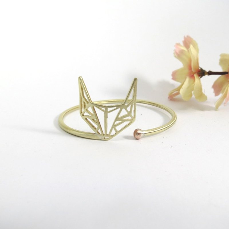 Other Metals Bracelets Orange - Fox geometric bracelet