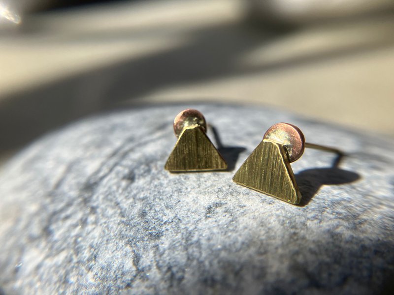 Mt. Futu Sunset Earrings~~Handmade in Bronze - Earrings & Clip-ons - Copper & Brass 