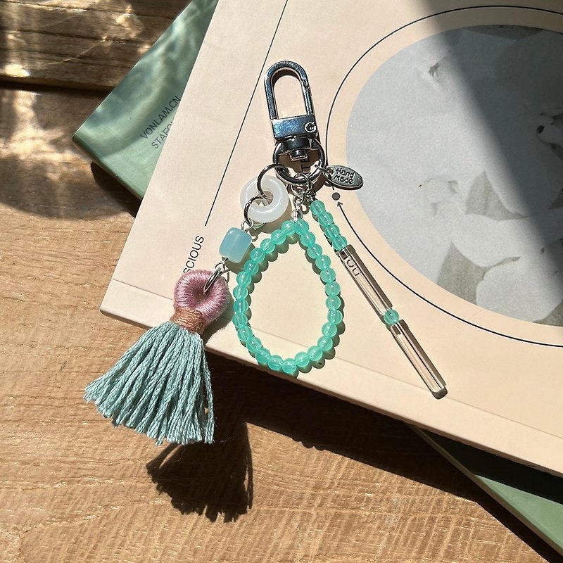 Tassel keyring korean tradition key chain (mint) - Charms - Other Materials Multicolor