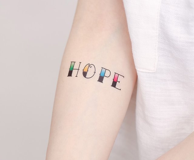 Hope Word Temporary Tattoo - Etsy-cheohanoi.vn