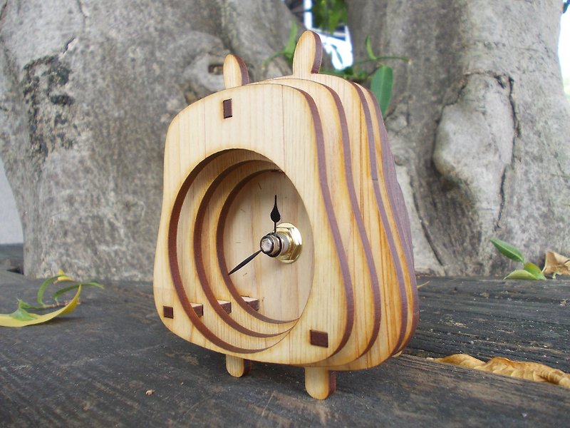Hippo Clock - Limited Offer. Animals. Timer. Clock - Clocks - Wood Khaki