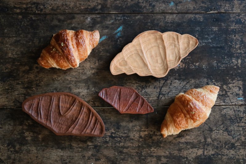 木質線木工課-可頌麵包木盤/木雕/雕刻/盤子 - 木工/竹藝 - 木頭 