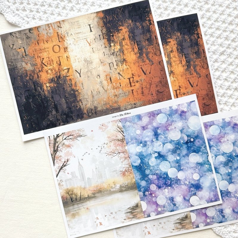 Z476 - a variety of background - 貼紙 - 紙 