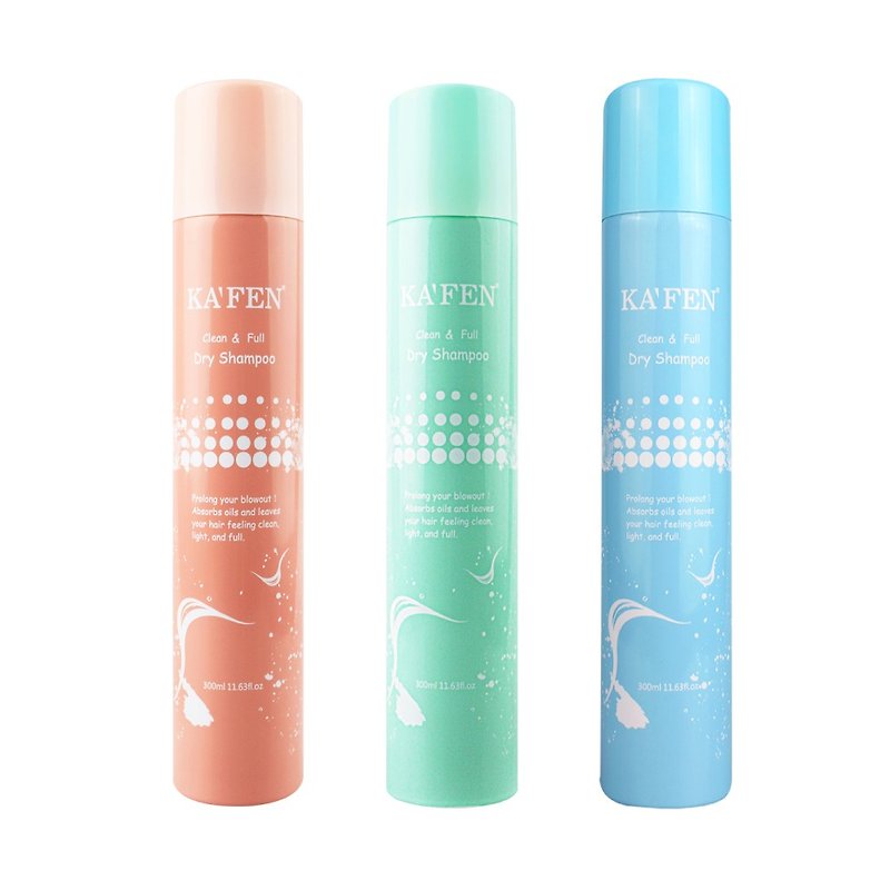KAFEN Oily Head Savior Fluffy Dry Shampoo Spray Series 300ml X3 is included in the set - Shampoos - Other Materials Multicolor