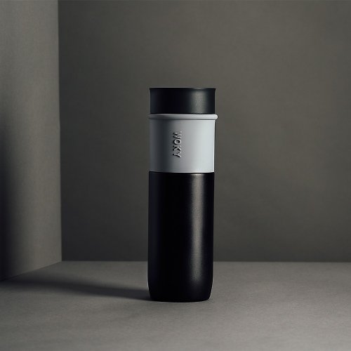 WOKY沃廚 WOKY 沃廚 -JIN真瓷系列 極簡輕量陶瓷保溫瓶580ML-黑色