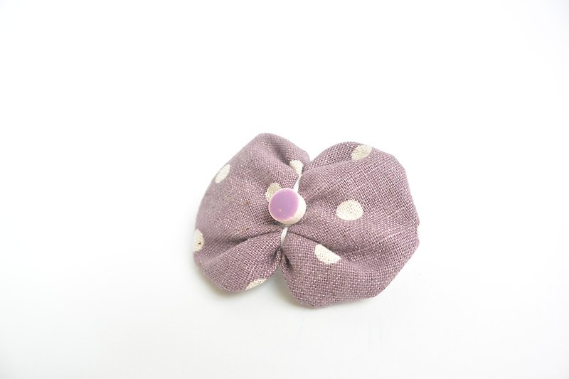 Cotton & Hemp Hair Accessories Purple - Butterfly Hair Clip-Purple Water Jade