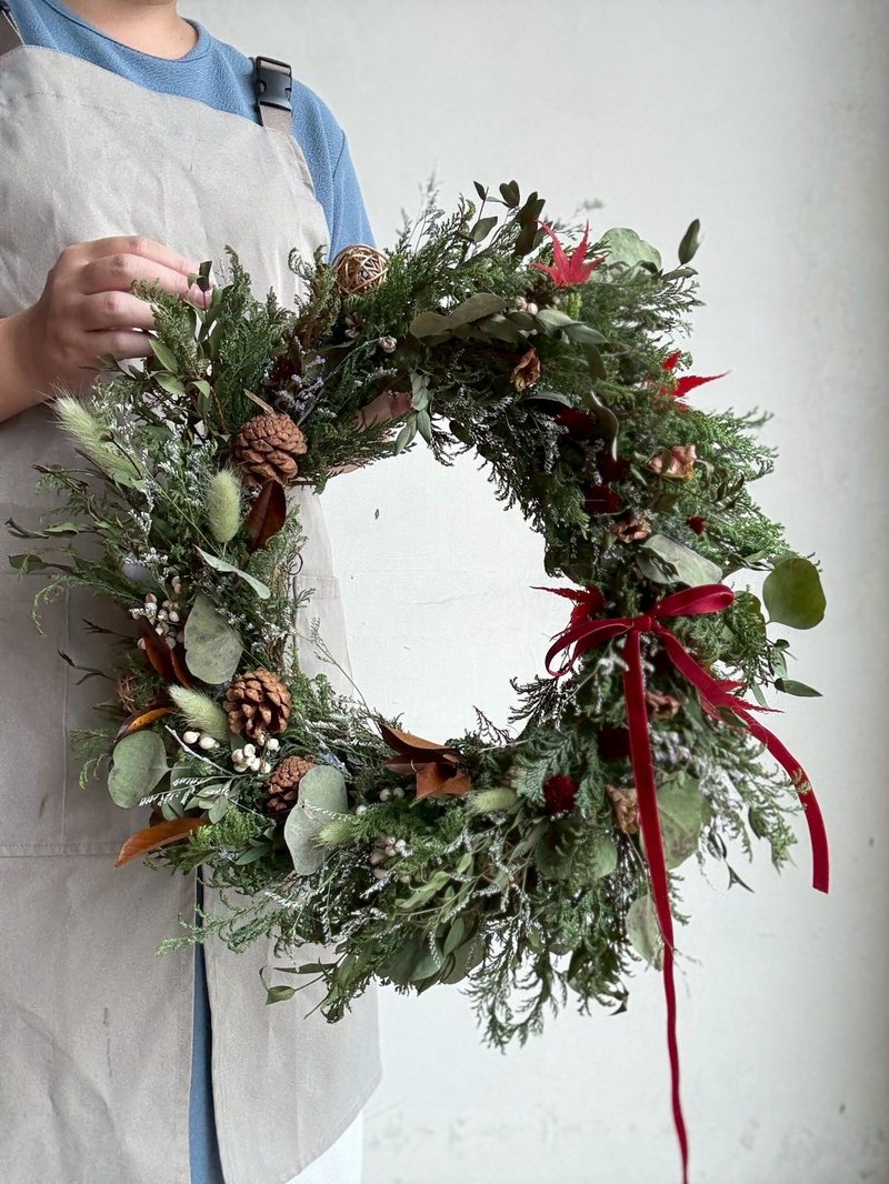【聖誕特輯】聖誕花圈 稻香森圈 - 擺飾/家飾品 - 植物．花 綠色