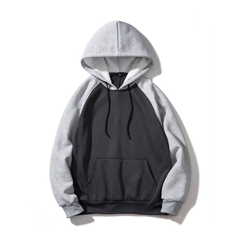 Cotton & Hemp Men's T-Shirts & Tops Gray - Street color matching cap T ::Dark gray X light gray::
