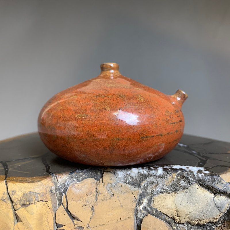 Taiwan [pottery firing glaze change] hand drawn billet water droplets (large) 10