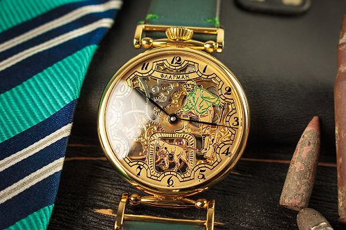 Flagman & Co. 蒸氣龐克手錶 , 手工手錶 , 鏤空手錶 , 客製化手錶 , 鏤空腕錶