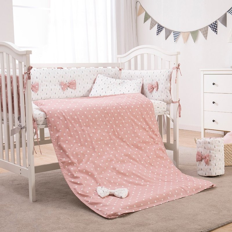 KIDDA crib quilt cover kindergarten quilt cover bedding large size four seasons universal - เฟอร์นิเจอร์เด็ก - ผ้าฝ้าย/ผ้าลินิน สึชมพู