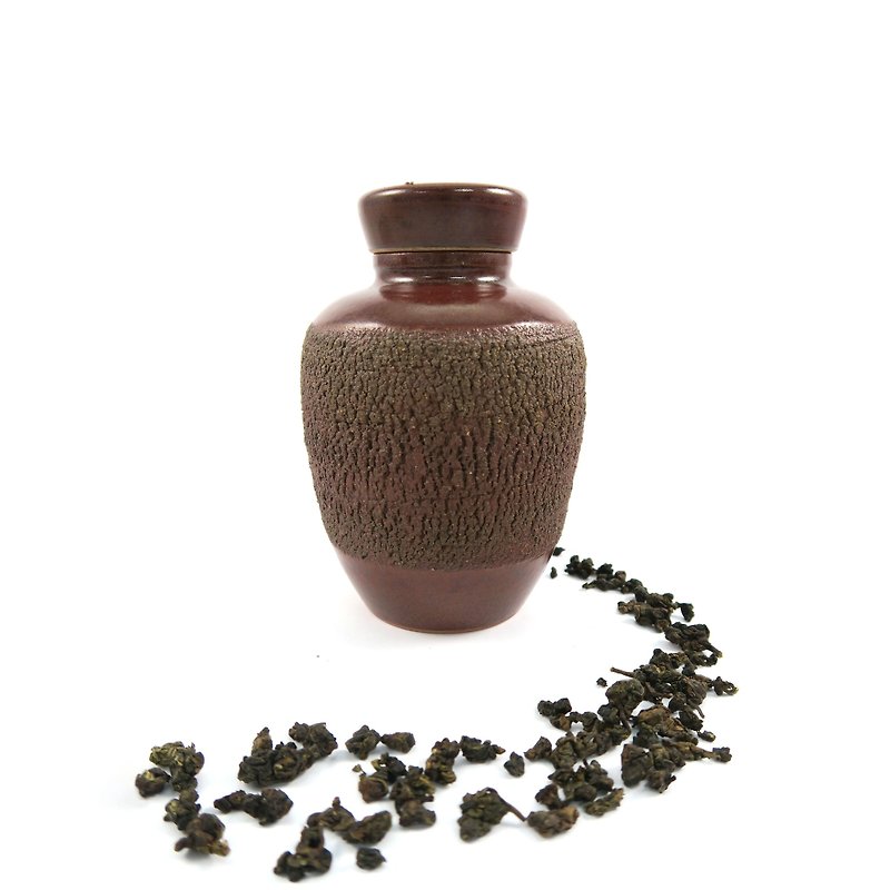 Tianxing Kiln/Changxiang Tea Caddy - Tall Bottle (Small) - Iron Red - Teapots & Teacups - Pottery Red