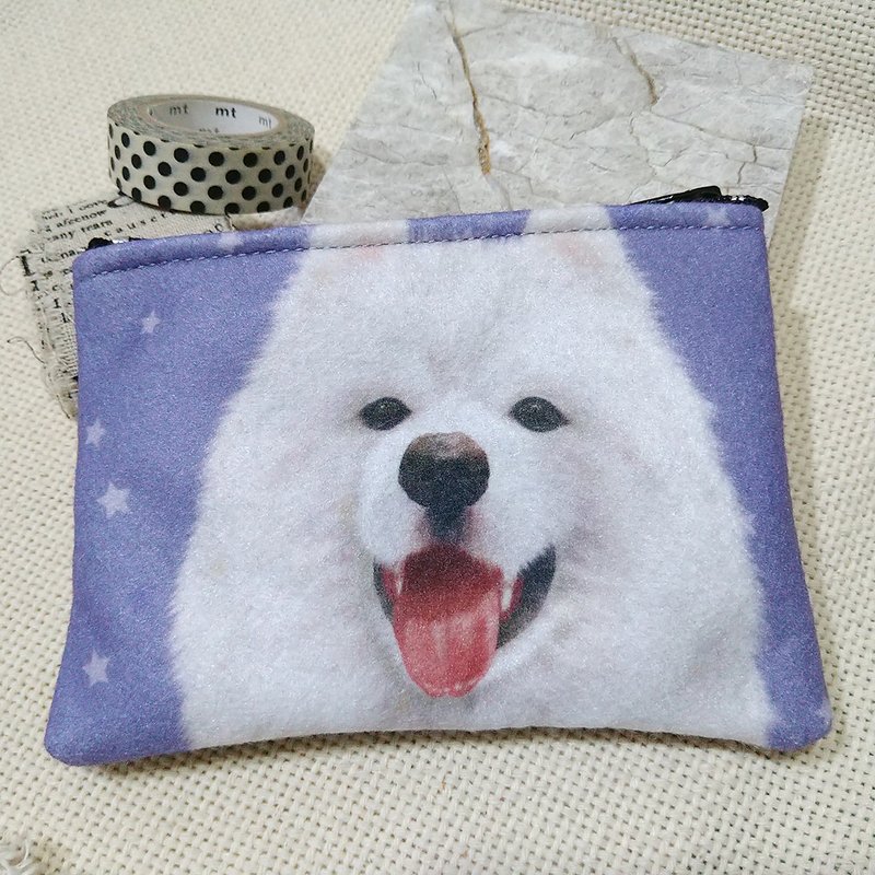 Samoyed_Nonwoven coin purse - Coin Purses - Other Man-Made Fibers 