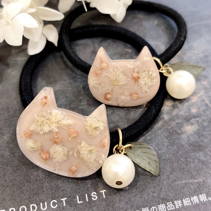 Hand-made hair tie for cats in the PUREST HOME garden / parent-child - เครื่องประดับผม - วัสดุอื่นๆ 