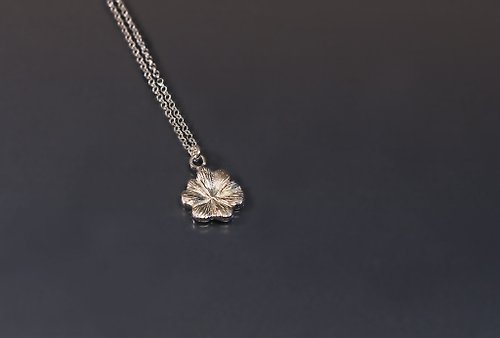 Maple jewelry design 植物系列-大幸運草925銀項鍊