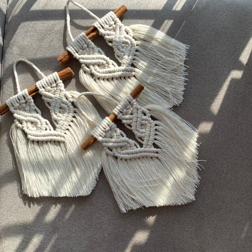 𝐚𝐧𝐧𝐢𝐞𝐞𝐢𝐧𝐧𝐚 |macrame studio Macrame 肉桂捲 波希米亞 編織 小型掛飾