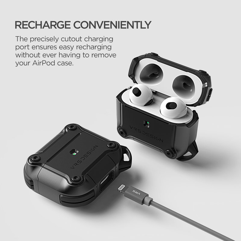 VRS Design | AirPods 3 Active系列耳機套殼 - 正黑 - AirPods/耳機保護套 - 其他材質 黑色
