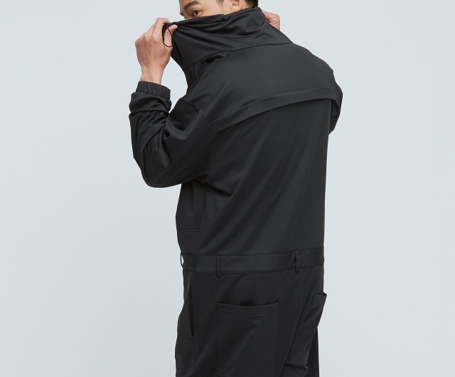 Cozee-抗菌ハイネックジャンプスーツ（メンズ）-漆黒 - ショップ