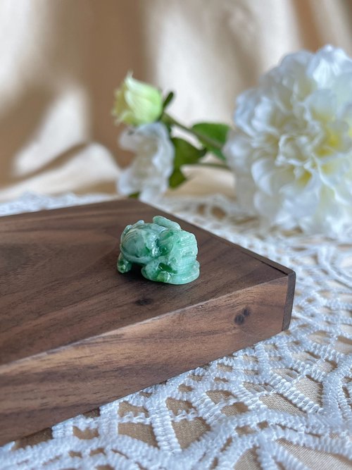 翡翠設計館 / 賞翠•玩翠 EXE Jewelry 花青龍龜 |天然緬甸翡翠