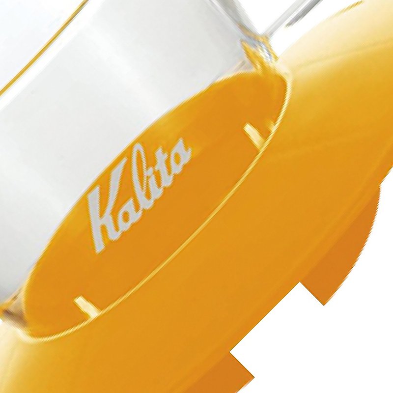 【Japan】Kalita │155 Series Cake Three-hole Glass Filter Cup (Mango Yellow)
