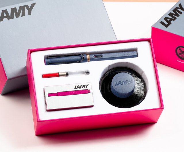 LAMY 万年筆+インク 雷刻文字】LAMY 万年筆 限定インク ギフトボックス/SAFARI 2024