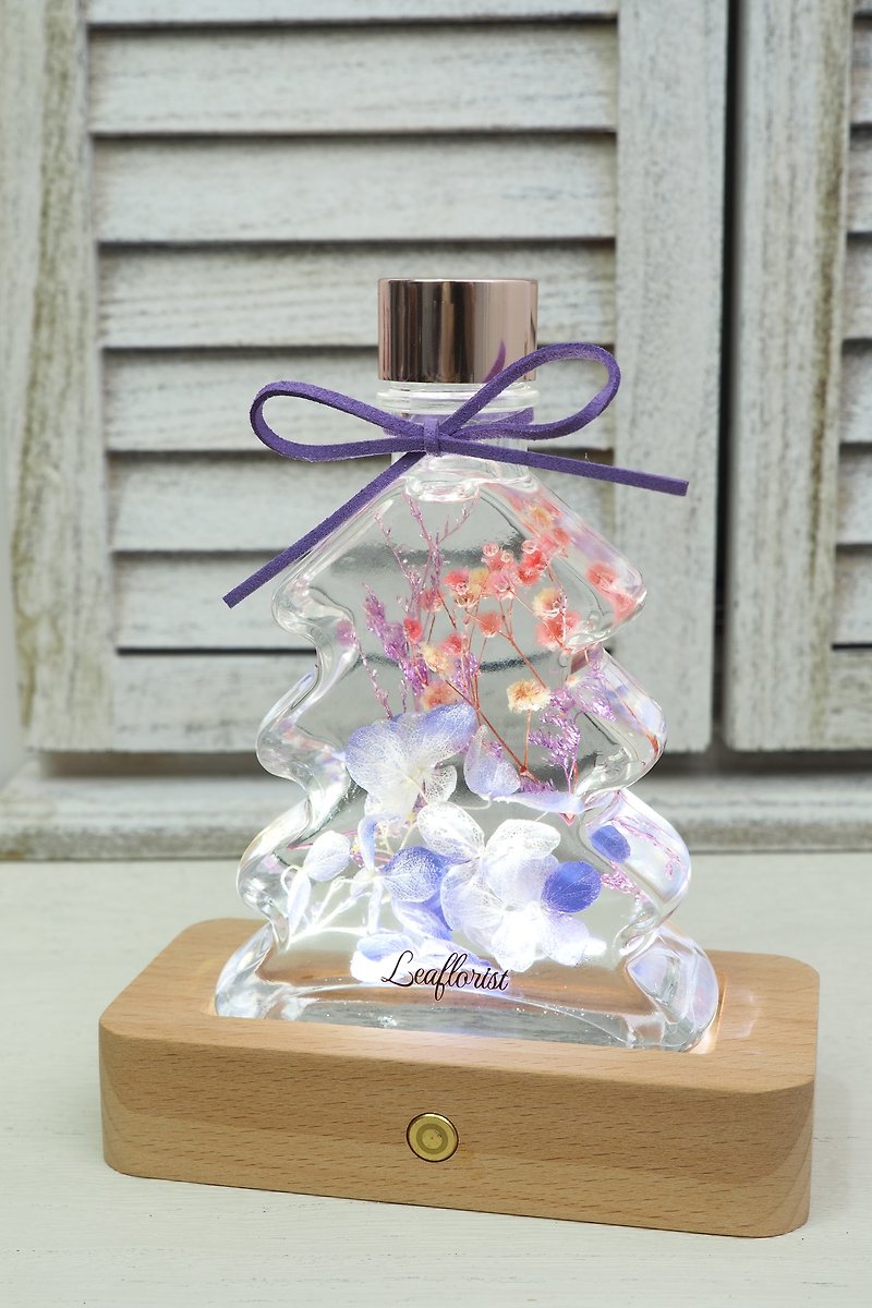 Christmas Limited Edition Floating Flower Gift Box Set-Purple - ของวางตกแต่ง - กระจกลาย สีม่วง