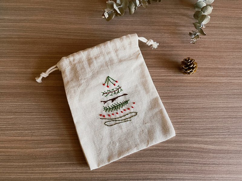 聖誕樹 上束口棉布袋  包裝袋  糖果包裝袋  飾品袋 聖誕樹袋 - 水桶袋/索繩袋 - 棉．麻 