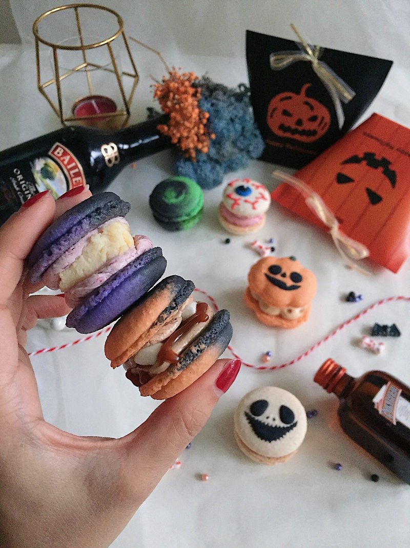 【MSM】Halloween Macarons - Cake & Desserts - Fresh Ingredients Multicolor