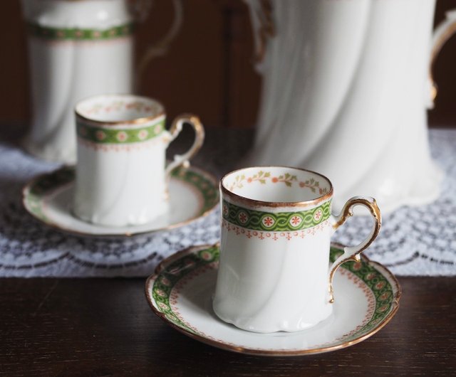 フランス・リモージュのティーセット リモージュ ティーセット10客 - ANTIQUE LEAVES