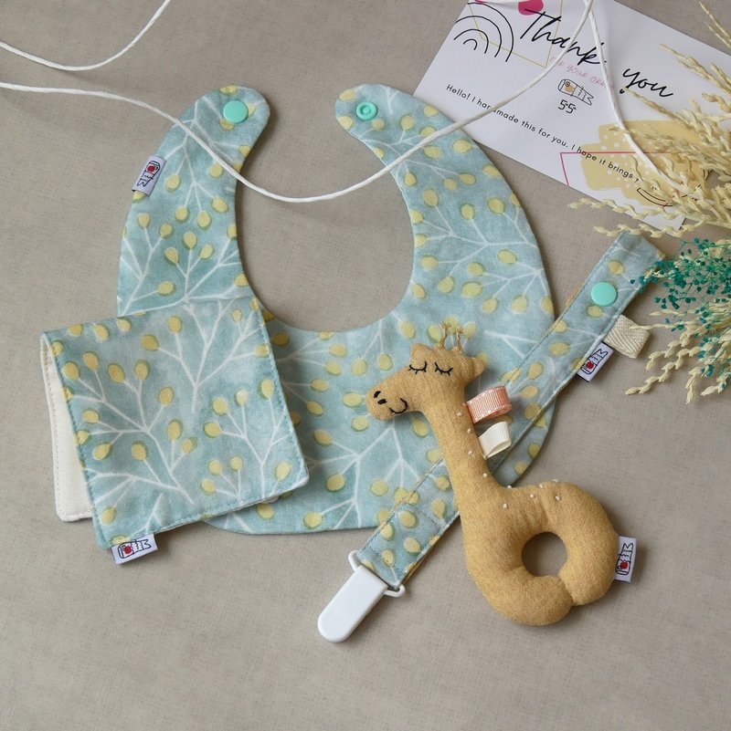 Baby Gift Set 【Mint Green】 - 彌月禮盒 - 棉．麻 多色