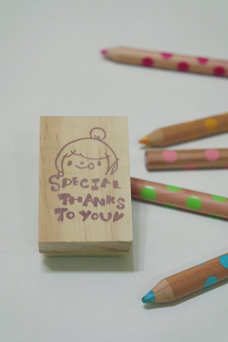 Hand carved stamp / special thanks to you - ตราปั๊ม/สแตมป์/หมึก - ยาง 