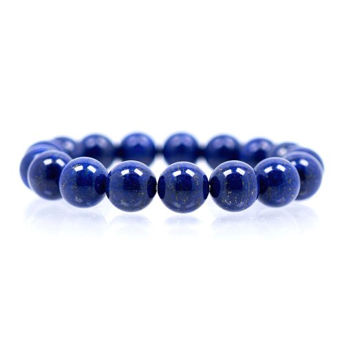 正佳珠寶 Gemsrich Jewelry 【正佳珠寶】青金石 深海老礦 12mm 青金石手珠 日本彈力繩