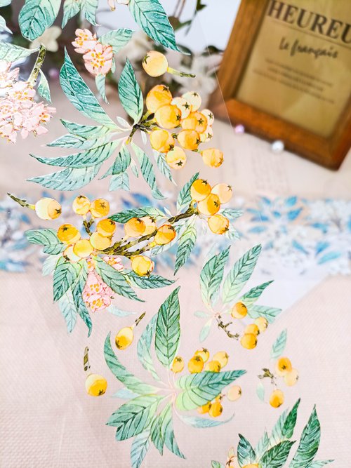 玖氧工作室 9K1029枇杷果Loquat fruit / 裝飾膠帶