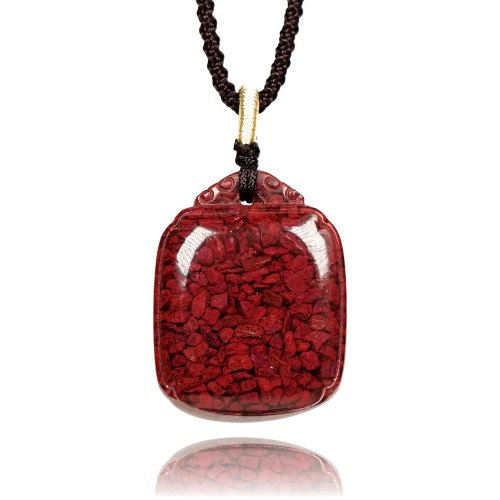 正佳珠寶 Gemsrich Jewelry 【正佳珠寶】原礦晶體硃砂 無事牌 23.7g 晶體硃砂吊墜
