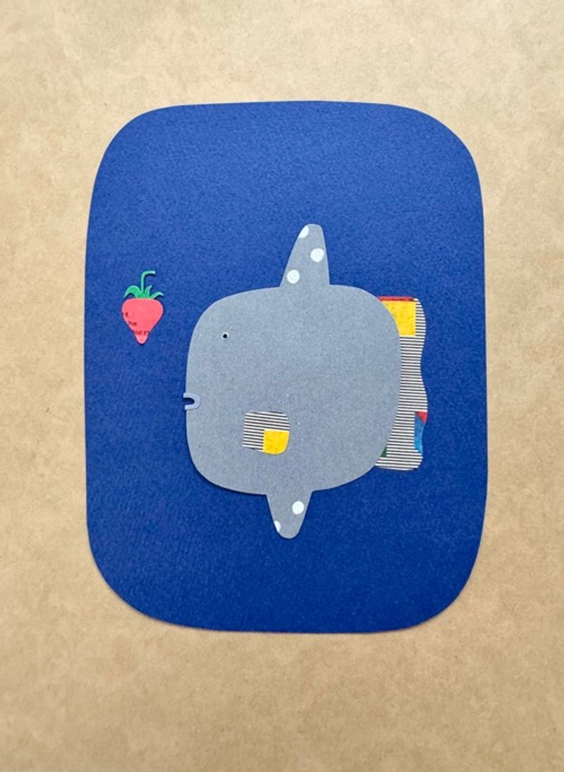 Pinkoi 代購 - 翻車魚剪紙原圖 - 海報/掛畫/掛布 - 紙 