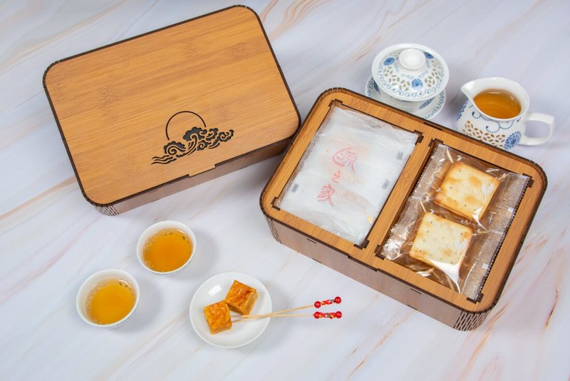 【團源】雅食禮盒 源味切條 90g/包 + 牛嘎餅 6入 食品米其林3星 - 零食/點心 - 新鮮食材 橘色