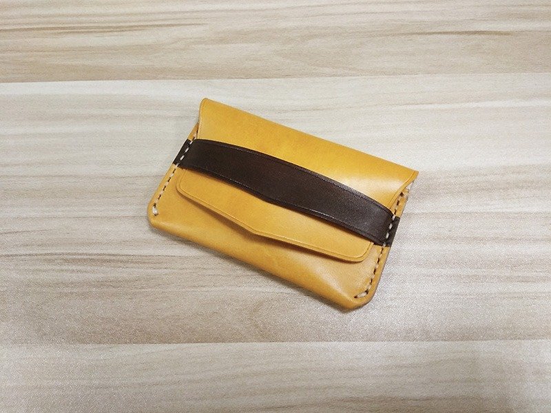 Customization! MICO hand-stitched leather casual wallet (open page type) order-to-order