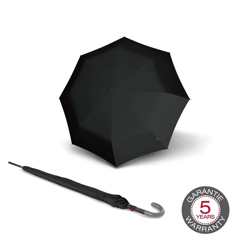 【Knirps德國紅點傘】T.703 直立式自動傘-Black - 雨傘/雨衣 - 聚酯纖維 黑色